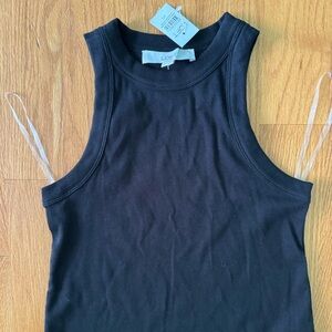 LOFT Long Black Dress NWT XS